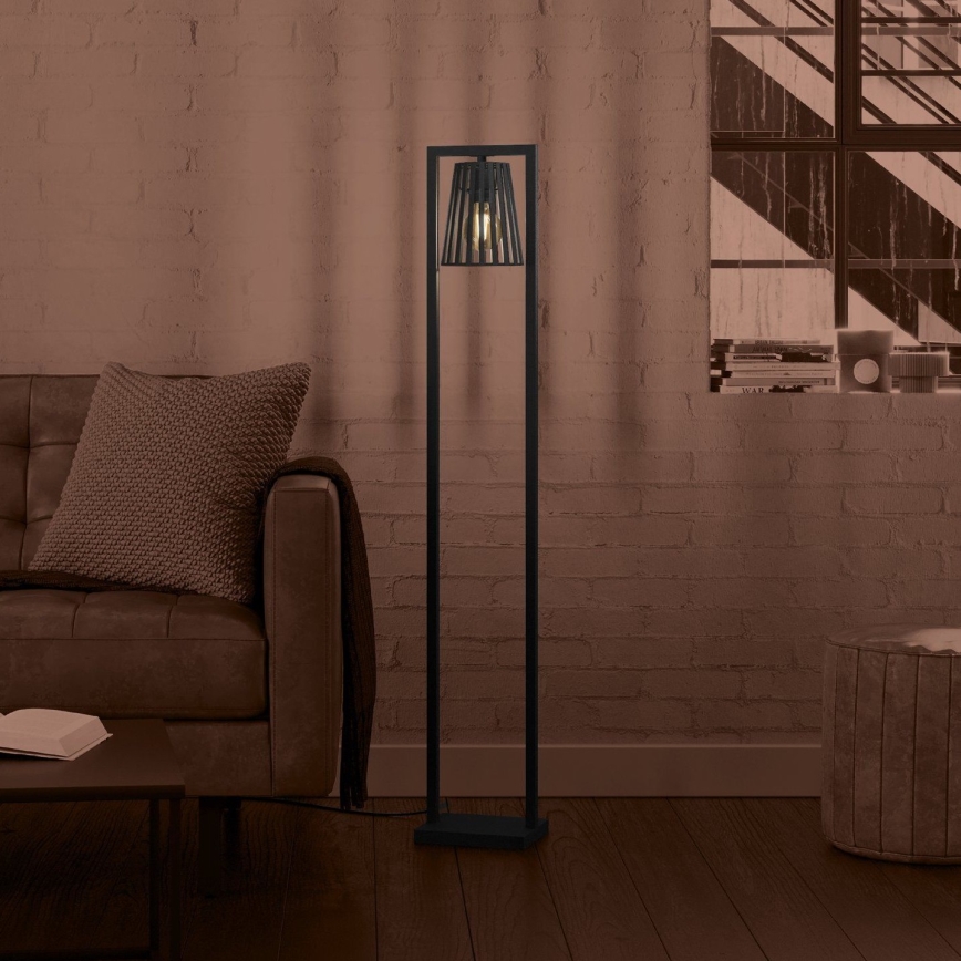 Eglo - Stojacia lampa 1xE27/40W/230V čierna