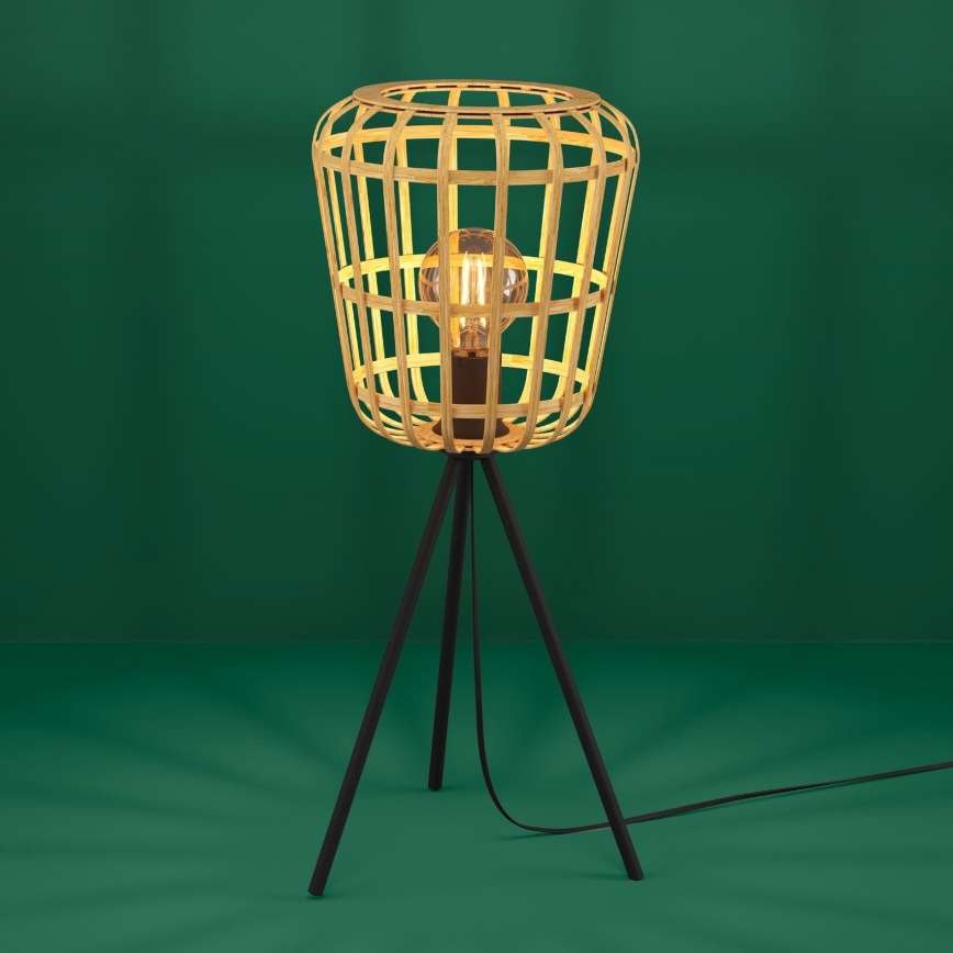 Eglo - Stolná lampa 1xE27/40W/230V bambus