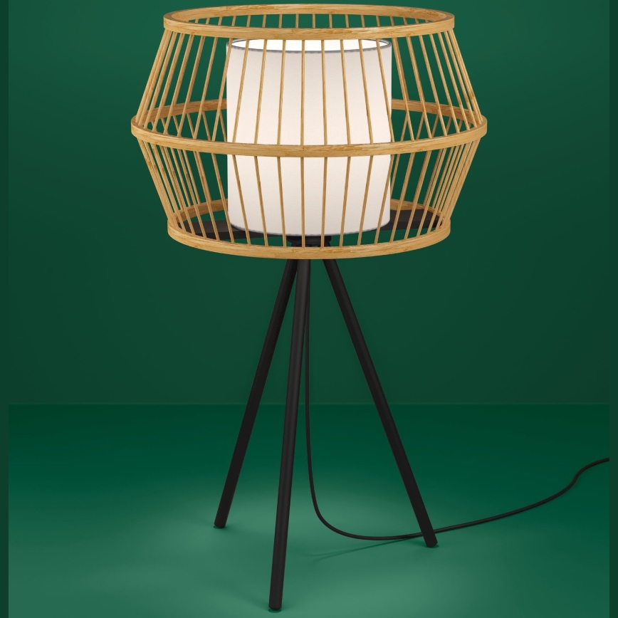 Eglo - Stolná lampa 1xE27/40W/230V bambus
