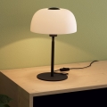 Eglo - Stolná lampa 1xE27/40W/230V čierna/biela