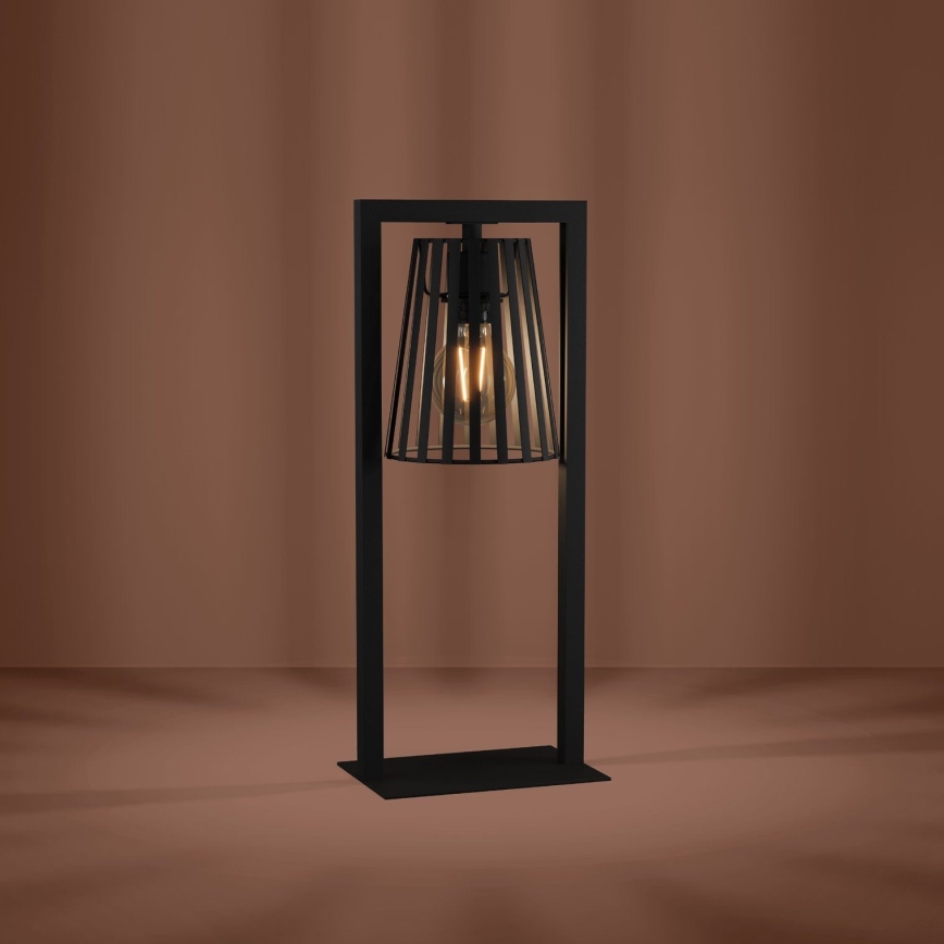 Eglo - Stolná lampa 1xE27/40W/230V čierna