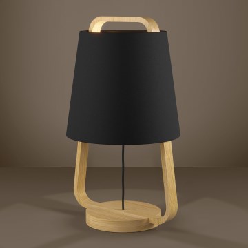 Eglo - Stolná lampa 1xE27/40W/230V čierna