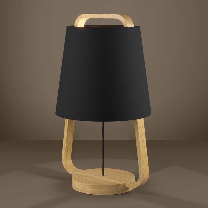 Eglo - Stolná lampa 1xE27/40W/230V čierna