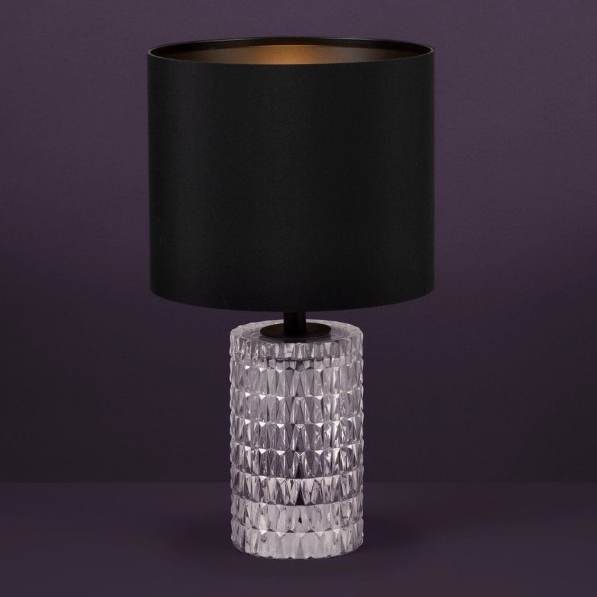 Eglo - Stolná lampa 1xE27/40W/230V čierna
