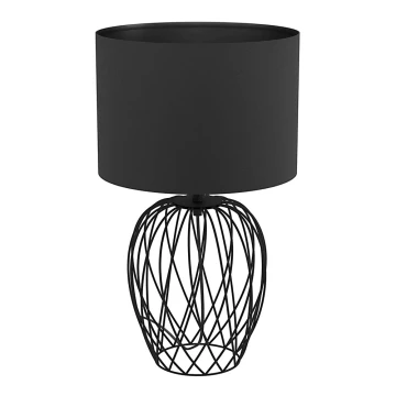 Eglo - Stolná lampa 1xE27/40W/230V čierna