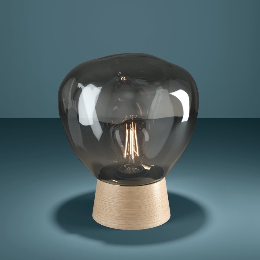 Eglo - Stolná lampa 1xE27/40W/230V dymová