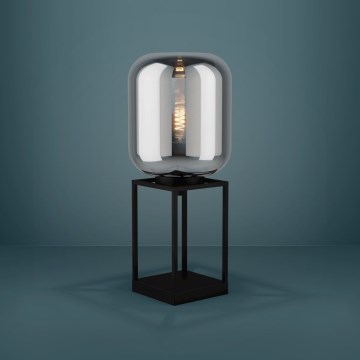 Eglo - Stolná lampa 1xE27/40W/230V dymová