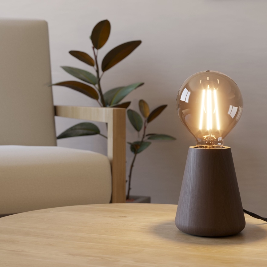 Eglo - Stolná lampa 1xE27/40W/230V hnedá