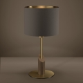 Eglo - Stolná lampa 1xE27/40W/230V hnedá/zlatá