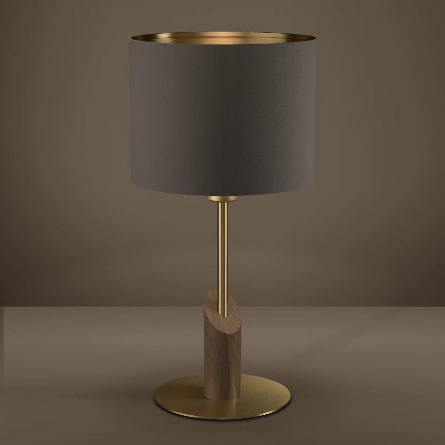 Eglo - Stolná lampa 1xE27/40W/230V hnedá/zlatá