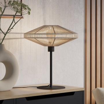 Eglo - Stolná lampa 1xE27/40W/230V krémová