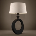 Eglo - Stolná lampa 1xE27/60W/230V 52,5 cm čierna/krémová