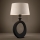 Eglo - Stolná lampa 1xE27/60W/230V 52,5 cm čierna/krémová