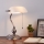 Eglo - Stolná lampa 1xE27/60W/230V biela/lesklý chróm