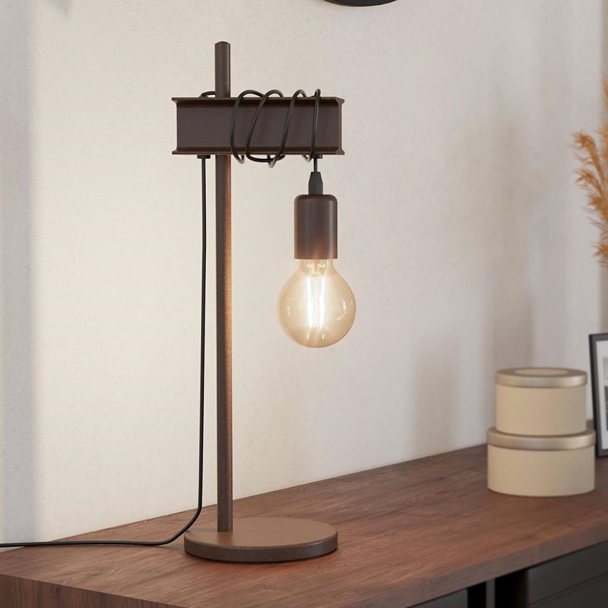 Eglo - Stolná lampa TOWNSHEND 1xE27/10W/230V