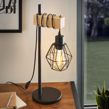 Eglo - Stolná lampa TOWNSHEND 1xE27/60W/230V - FSC certifikované