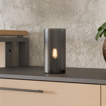 Eglo - Stolová lampa 1xE14/60W/230V čierna