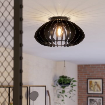Eglo - Stropné svietidlo 1xE27/40W/230V pr. 45 cm čierna