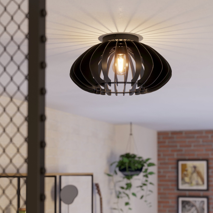 Eglo - Stropné svietidlo 1xE27/40W/230V pr. 45 cm čierna