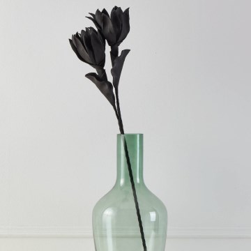 Eglo - Umelý kvet 90 cm čierna