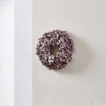 Eglo - Umelý kvetinový veniec pr. 35 cm fialová