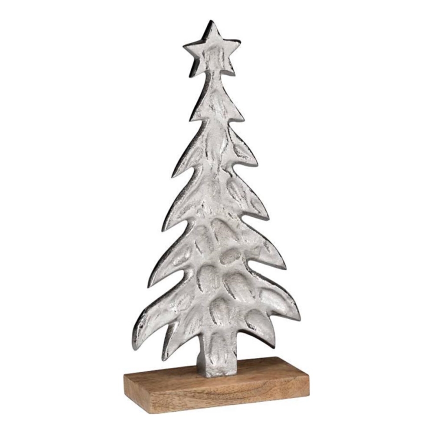 Eglo - Vianočná dekorácia 27x13 cm stromček/strieborná