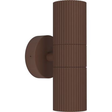 Eglo - Vonkajšie nástenné svietidlo 2xGU10/28W/230V IP44 hnedé