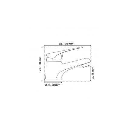 Eisl NI075SCR - Umývadlová batéria SPEED biela/lesklý chróm