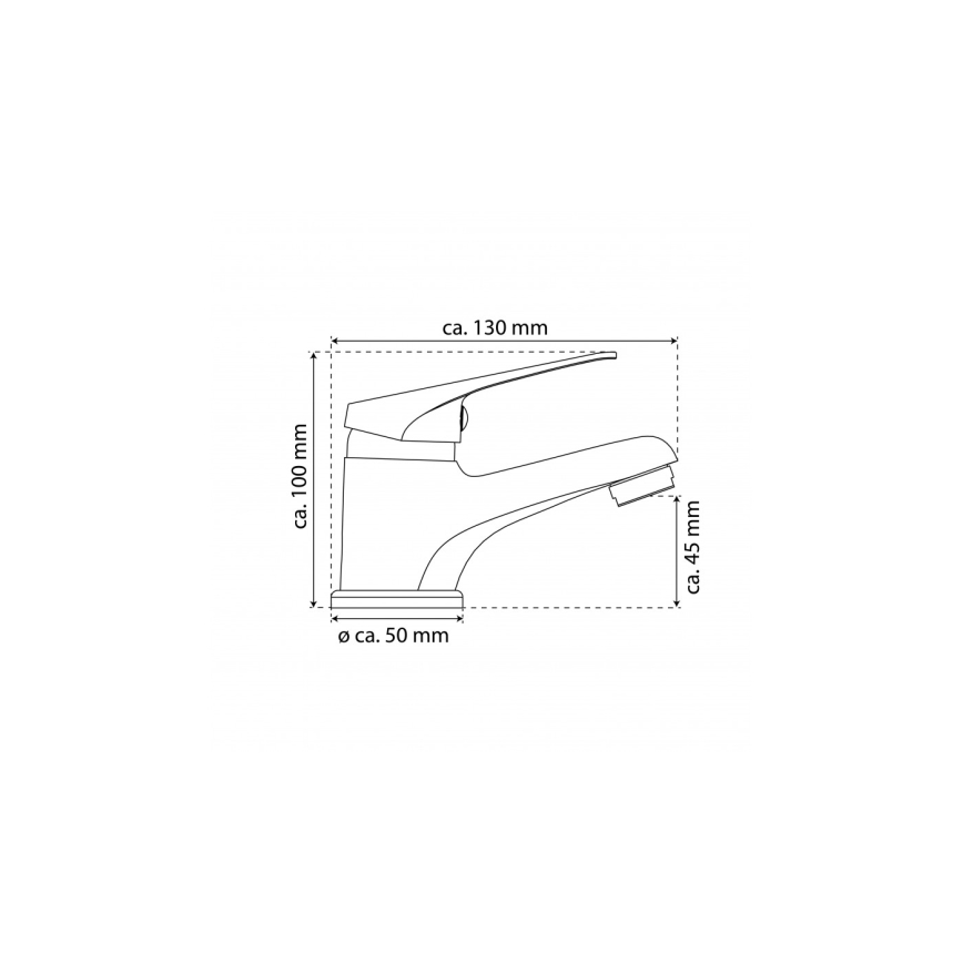 Eisl NI075SCR - Umývadlová batéria SPEED biela/lesklý chróm