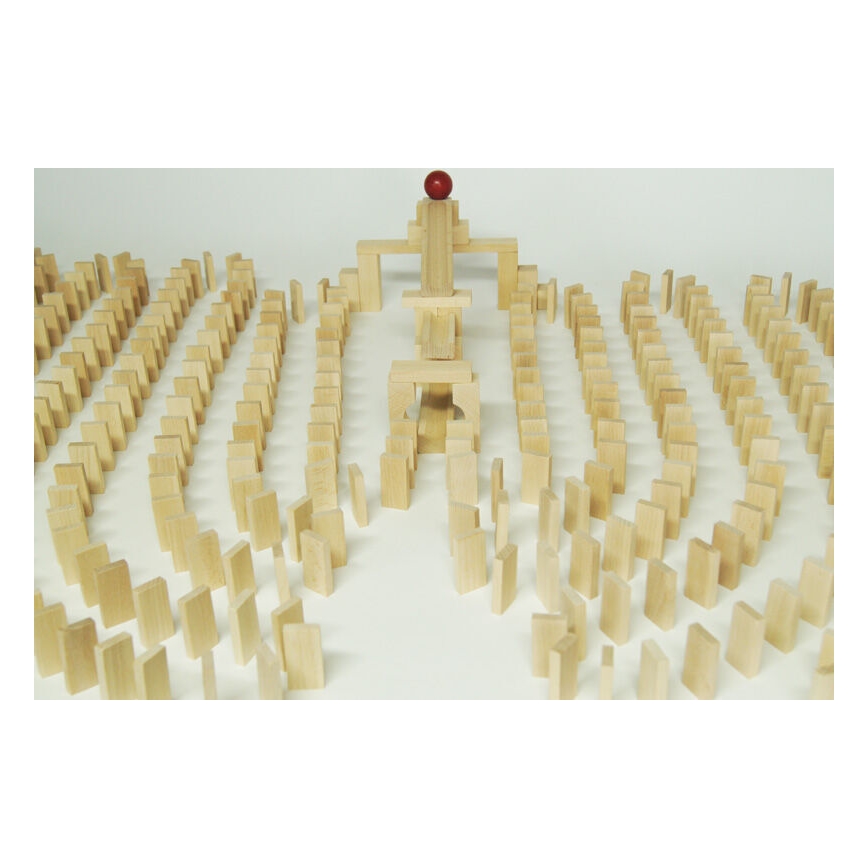 EkoToys - Drevené domino 830 ks buk