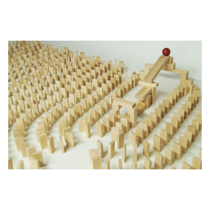 EkoToys - Drevené domino 830 ks buk