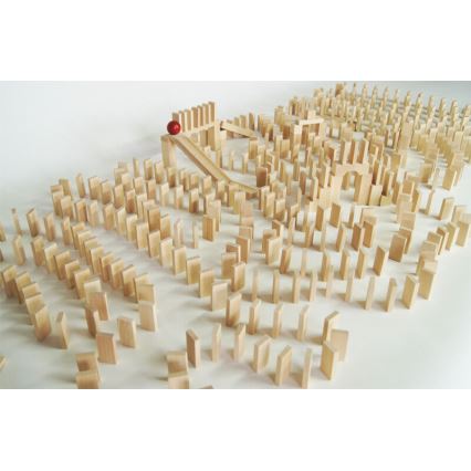 EkoToys - Drevené domino 830 ks buk