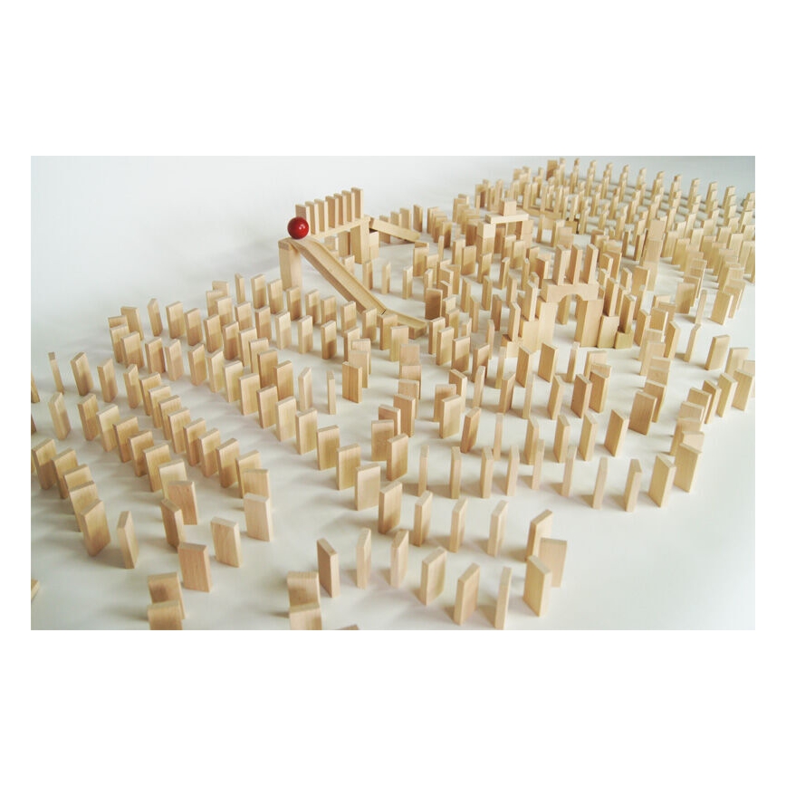 EkoToys - Drevené domino 830 ks buk