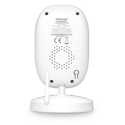 ELDONEX EBM-1010-WH - Detská pestúnka s monitorom 5V/2000 mAh