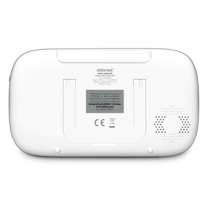 ELDONEX EBM-1010-WH - Detská pestúnka s monitorom 5V/2000 mAh