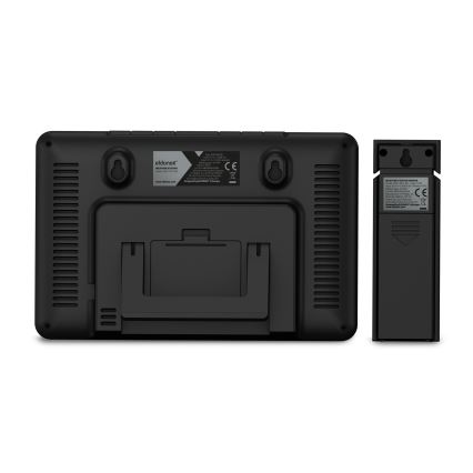 ELDONEX EWS-1010-BK - Meteostanica s LCD displejom 2xAAA čierna