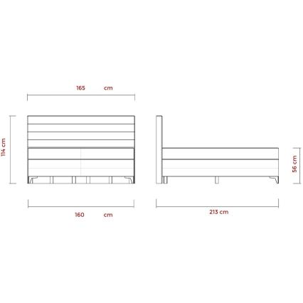 Elektrická polohovateľná čalúnená posteľ s matracmi MILA 160x200 cm šedá
