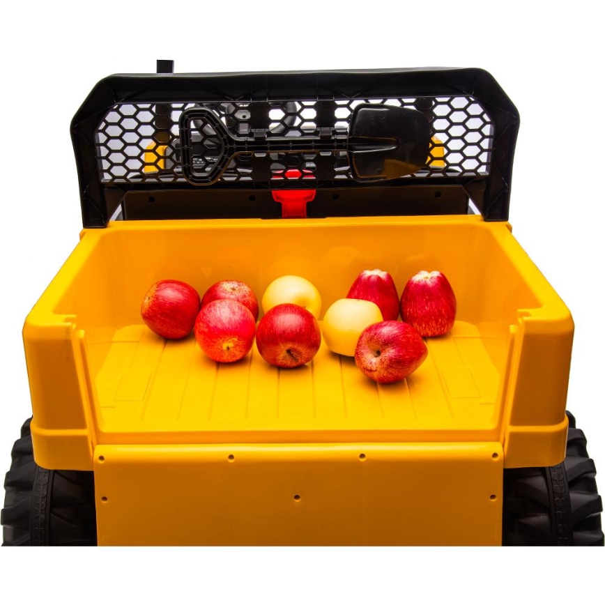 Elektrické autíčko CAT 60W/7500 mAh žltá/čierna + diaľkové ovládanie