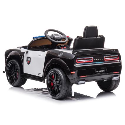 Elektrické autíčko Dodge Challenger Polícia 50W/4500 mAh  čierna/biela