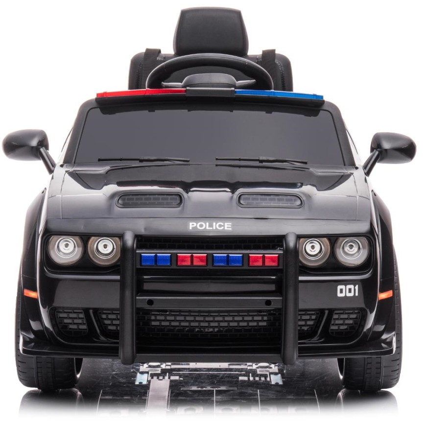 Elektrické autíčko Dodge Challenger Polícia 50W/4500 mAh  čierna/biela