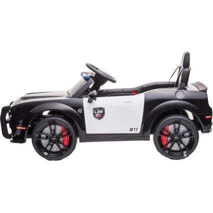 Elektrické autíčko Dodge Challenger Polícia 50W/4500 mAh  čierna/biela