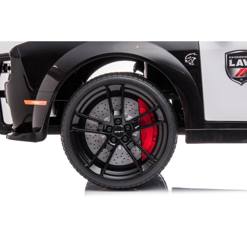 Elektrické autíčko Dodge Challenger Polícia 50W/4500 mAh  čierna/biela