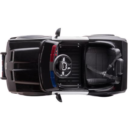 Elektrické autíčko Dodge Challenger Polícia 50W/4500 mAh čierna/biela