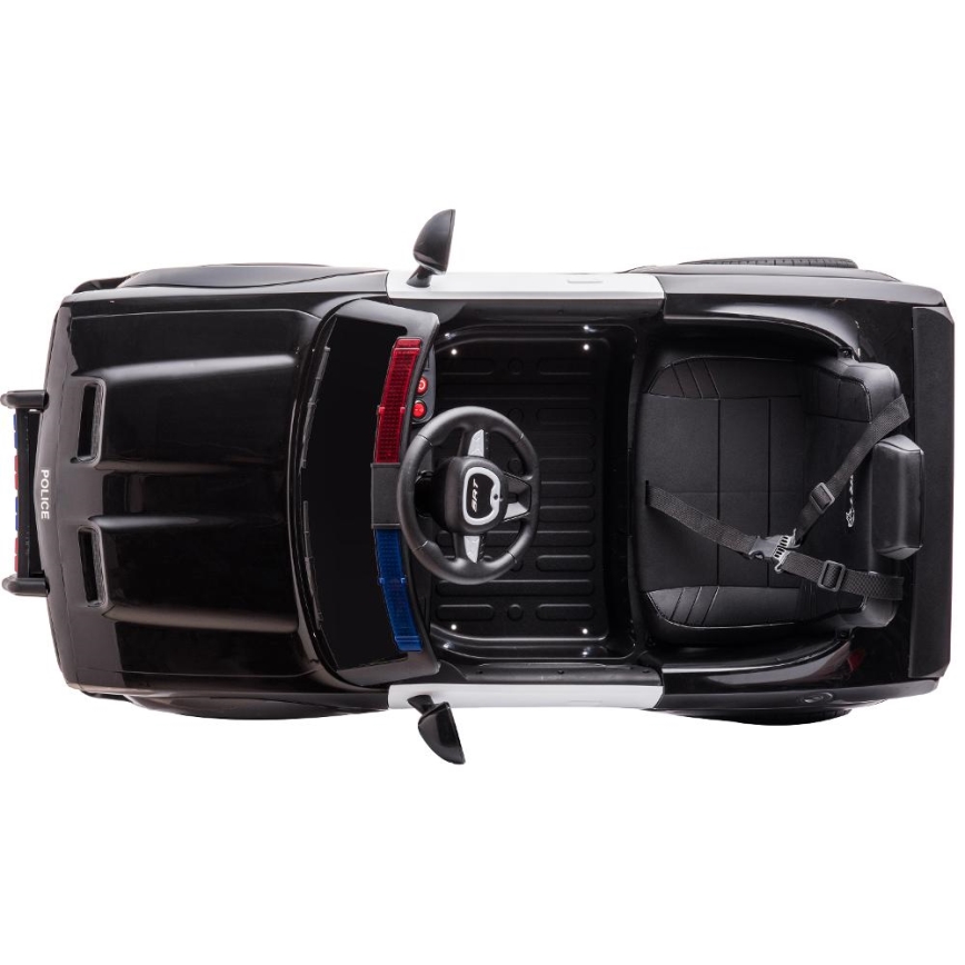 Elektrické autíčko Dodge Challenger Polícia 50W/4500 mAh čierna/biela