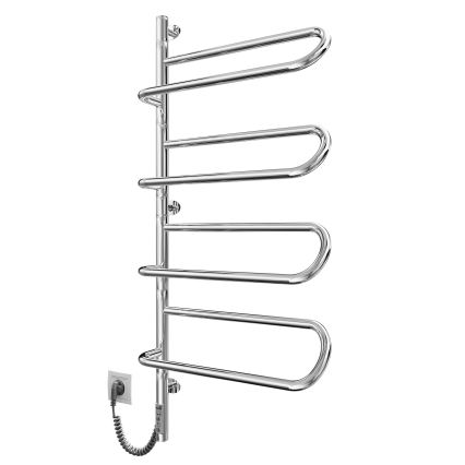 Elektrický otočný sušiak na uteráky ELECTRA 120W/230V 100x44,5 cm nerez/chróm ľavý