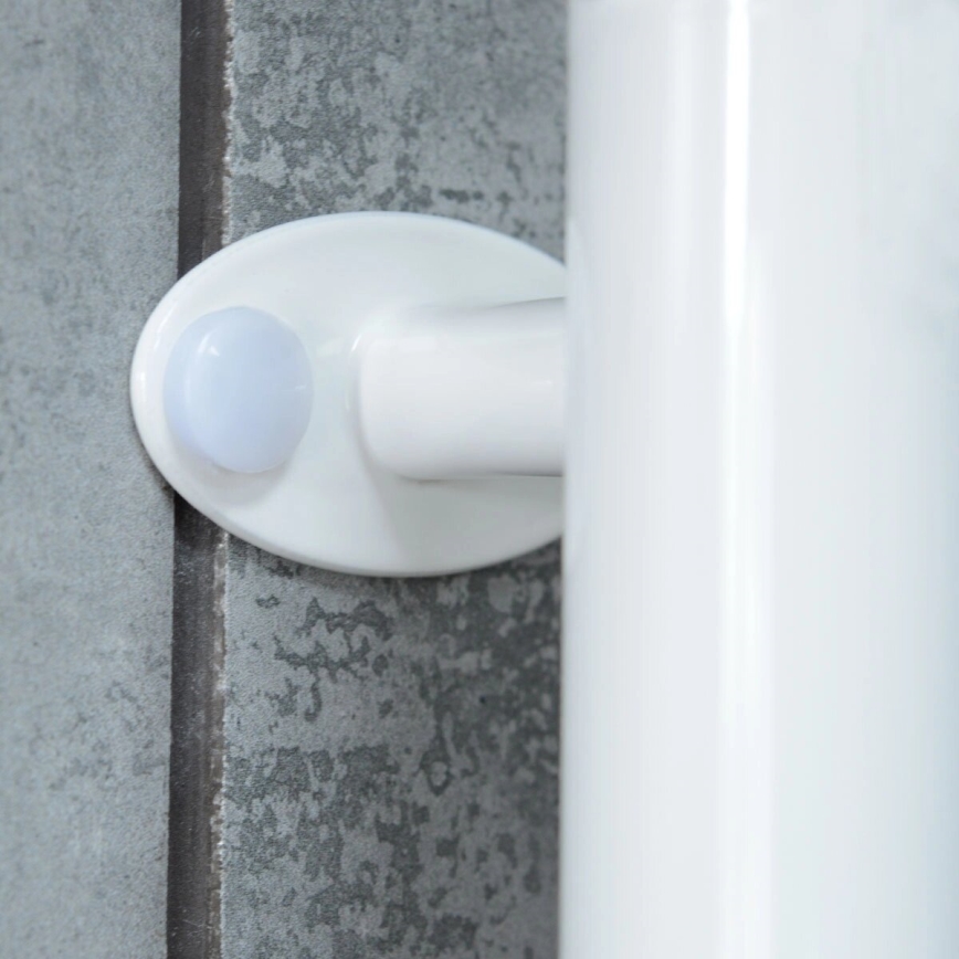 Elektrický otočný sušiak na uteráky s termostatom FOUETTE 128W/230V 64,6 cm IP44 biela