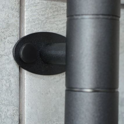 Elektrický otočný sušiak na uteráky s termostatom ARABESQUE 105W 82x49 cm čierna