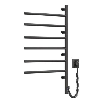 Elektrický otočný sušiak na uteráky s termostatom ARABESQUE 196W/230V 81,8 cm IP44 čierny