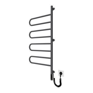 Elektrický otočný sušiak na uteráky TRISTAR 105W/230V 100x44,5 cm IP44 nerez/čierna