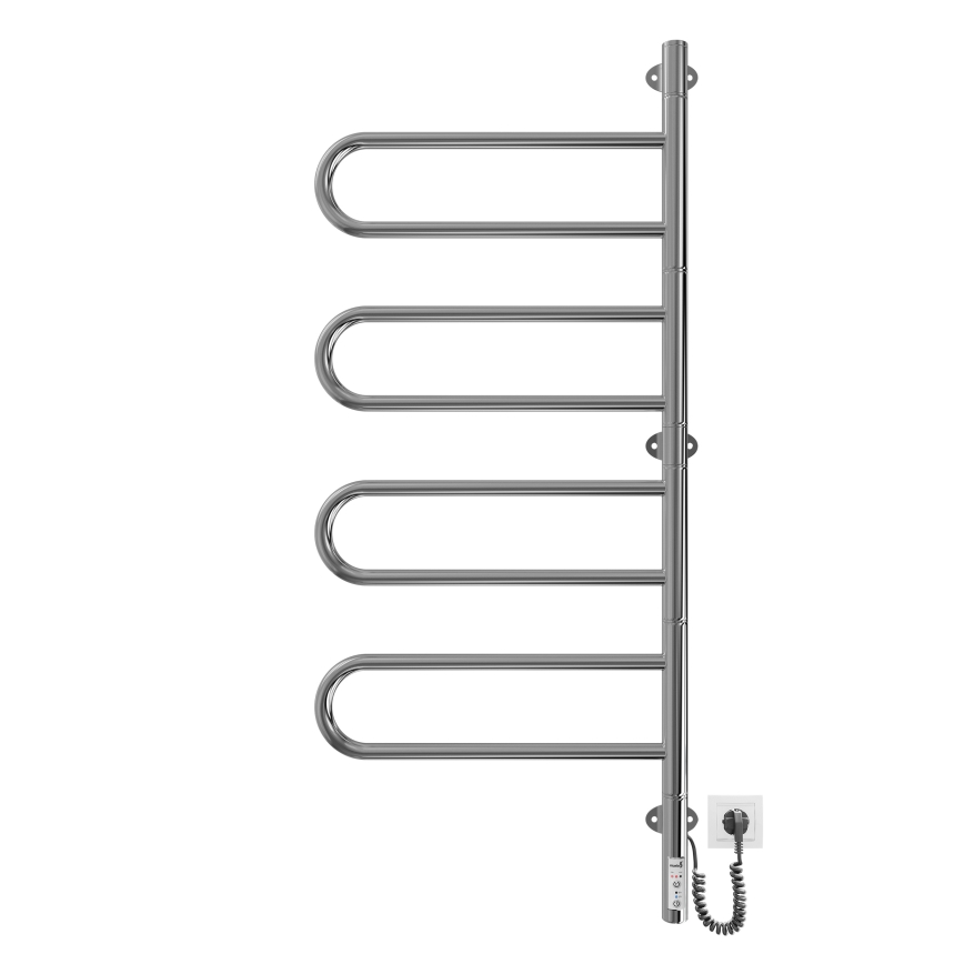 Elektrický otočný sušiak na uteráky TRISTAR 105W/230V 100x44,5cm IP44 nerez/lesklý chróm